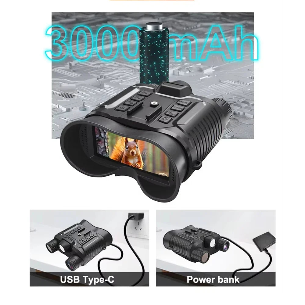 New 4K UHD Helmet Mounted Night Vision Binoculars 36MP Head Mounted Tactical 400M Hunting Infrared Digital NVG Goggles NV8161