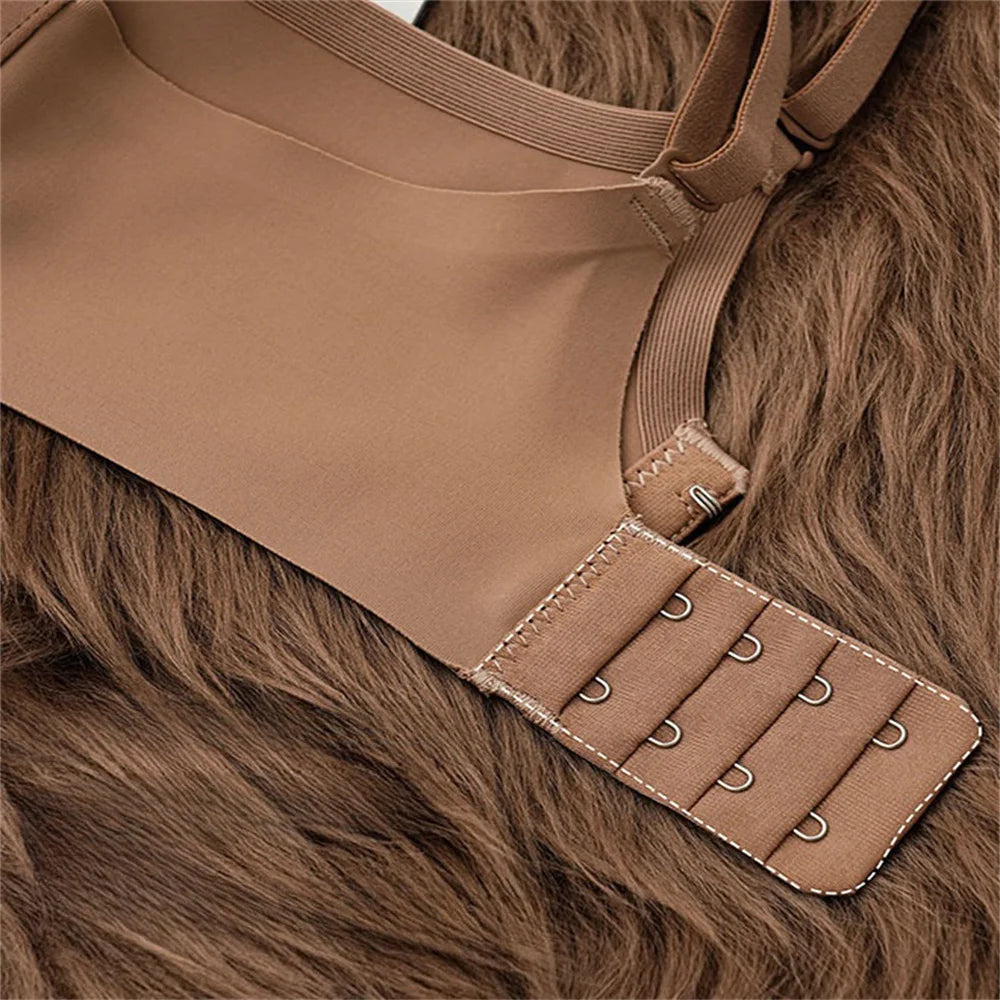 Women's One Piece Seamless Bras Thin Gather Underwear No Steel Rings Bra Soft Comfortable Breathable Underwear Sexy Intimates