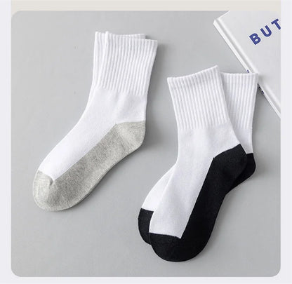 3 Pairs/set Children's Socks Spring Autumn Kids Boys Cotton White Sports Student Home Teenagers Socks For Daily Life 4-16Years