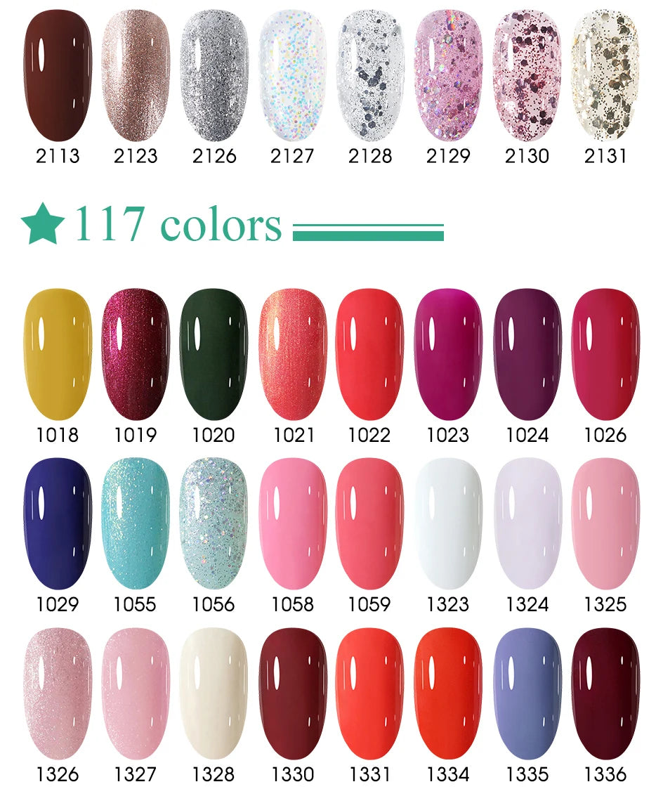 Clou Beaute 12pcs TPO & HEMA FREE Nail Gel Polish Set Red Pink Nude Green Yellow Purple UV Gel Nail Semi Permanent Nail Varnish
