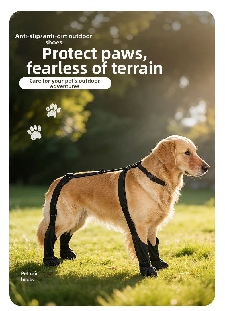 Dog Leg  Knee Patella Protection Joint Auxiliary Rehabilitation Ligament Joint Dislocation Pet Dirtproof Waterproof Rain Shoes