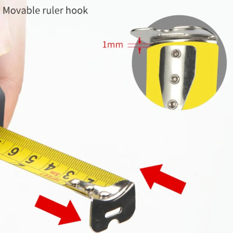 Måttband i stål med gummerat hölje – 3–10 meter