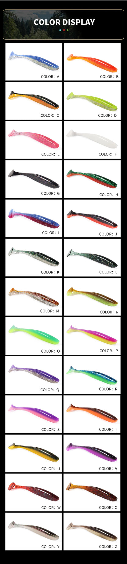 2020 NEW Supercontinent Soft Lures   Baits Fishing Lure Leurre Shad Double Color Silicone Bait T Tail