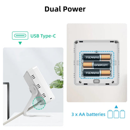 Smart Wi-Fi Trådlös Termostat med Mottagare för Vatten- och Gaspanna