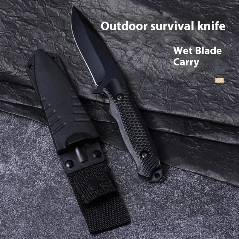 Durable High Hardness Fixed Blade Knife with Protective Sheath Outdoor Camping Fishing Cutting Utility Tool