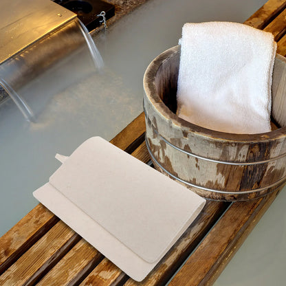 2Pcs Felt Sauna Mat Cushion Heat Insulation Hot Spring Bath Mat Sweat Absorbent Sauna Seat Cover for Spa Shower Room