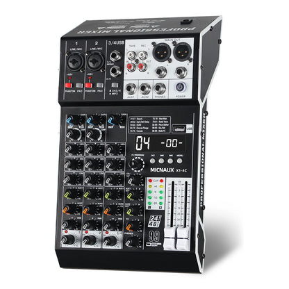 FULUODE X1-seriens ljudmixer med Bluetooth och 99 DSP-effekter