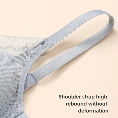 Big Chest Appears Small Bra for Women Lightweight Breathable Seamless Soft Support Breast Collection Anti Sagging Bra OWD6105