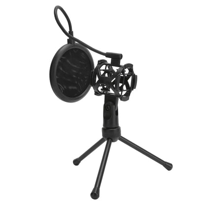 with Desktop Tripod Stand Microphone AntiSpray Filter Microphone Tripod Stand for Mic with Handle Diameter Under 44mm