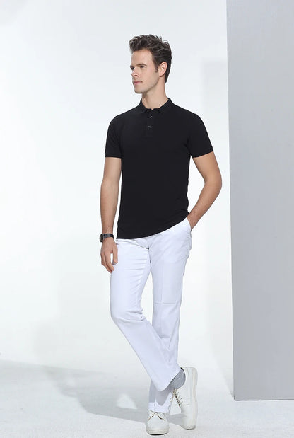 Polo-shirt med Eget Tryck eller Logotyp – 100% Bomull, Unisex S–6XL (Asian)