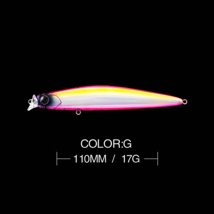 1pcs 17g 11cm Minnow Fishing Lures Long Cast Sunken Fish Bait Swinger Floating Bass Artificial Bait Crank Bait Carp Pesca Tackle