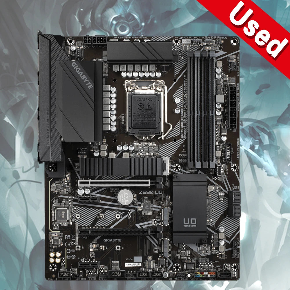 GIGABYTE Z590 UD LGA 1200 With Intel Z590 ATX Motherboard with Triple M.2, PCIe 4.0