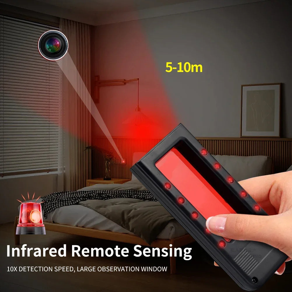 J001 Hidden Camera Detectors & Camera Detector, Anti Spy Camera Finder, Infrared Scanner, Anti-Peeping, 10X Search Speed.
