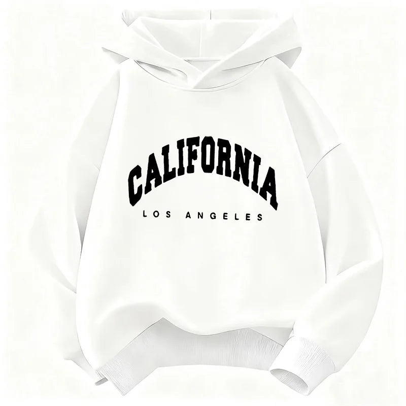 California Los Angeles Letter Printed Sweatshirt Kids Cat Children's Hoodie Fashion Hoody Casual Hoodies for Boys Girls Clothes