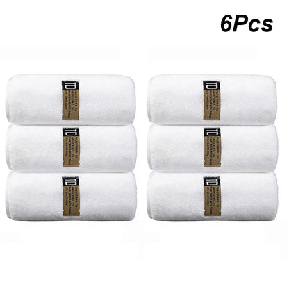 6pcs Thickened Microfiber Towel Set, 40x80cm/15.7"x31.5" Towel, Absorbent Quick-Drying Suitable for Family Fitness and Travel