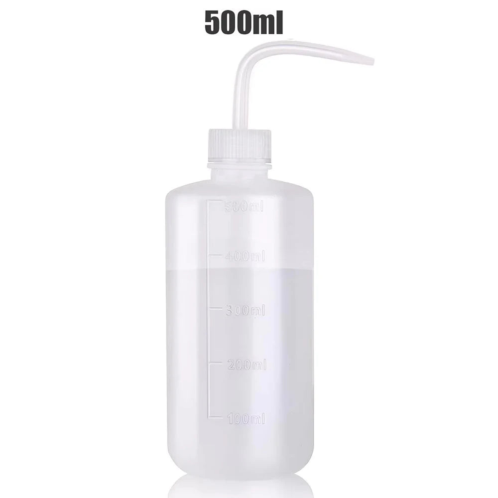 Tattoo Wash Bottle Safety Bottles Watering Tools Plastic Squeeze Bottle with Scale Labels for Succulent Cleaning Washing Tattoo