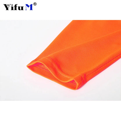 DIY Logo Outdoor Sports Fluorescent High Visibility Safety Work Shirt Breathable Work T Shirt Reflective Vest T-shirt Quick Dry