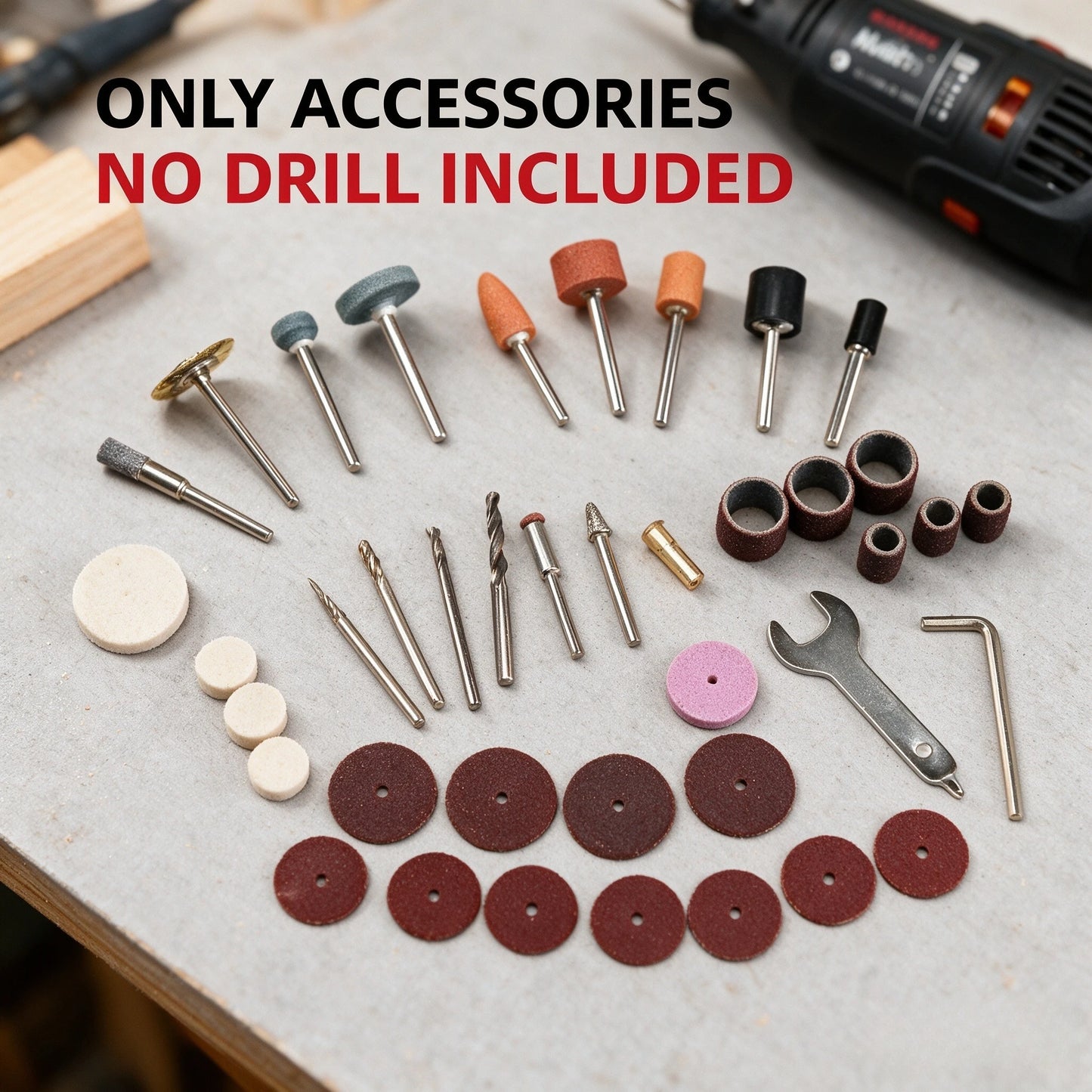 40pcs Mini Electric Drill Multi Rotary Tool Accessories Grinding Polishing Kits Grinder Head For Sanding Grinding Polishing