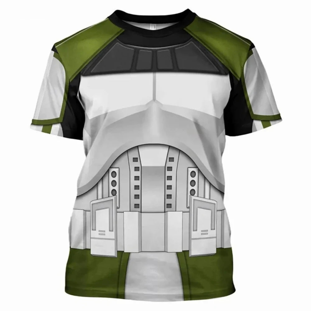 Fashion Men's T-Shirts Darth Vader Cosplay Summer 3D Printed Short Sleeve Street Casual Comfortable Quick-Drying Men's Clothing