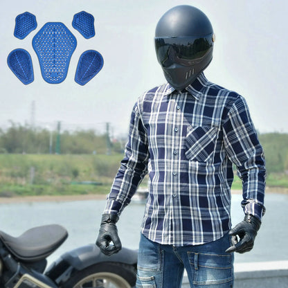 VOLERO Motorcykeltröja rutig skjorta