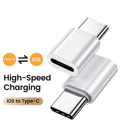 Type C To Lightning Adapter Type C Male To Lightning Female Converter High Speed Charging/Transfer Adapter for iphone 15 16