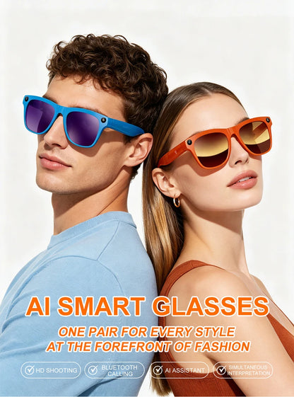 Xiaomi Upgrade Smart AI Glasses 800W HD 8K Shooting Camera Photo Video Voice Call Translation Bluetooth AI Motorcycle Glasses
