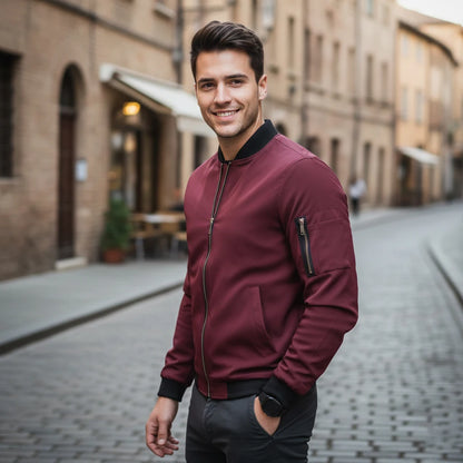 Lätt Baseballjacka Herr – Tunn Bomber Vår/Sommar, Retro Streetwear, XS–4XL