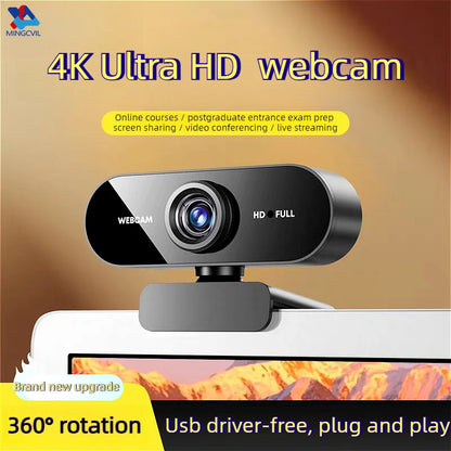 MINGCVIL Mini 1080P HD Webcam Built-in Microphone USB Interface Computer WebCamera For Laptop PC Video Call Online Meeting Class