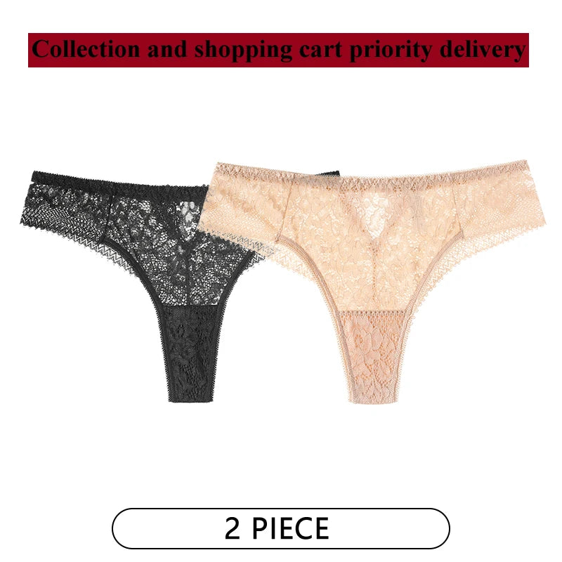 CINOON 2-pack Spetsstring – Låg midja
