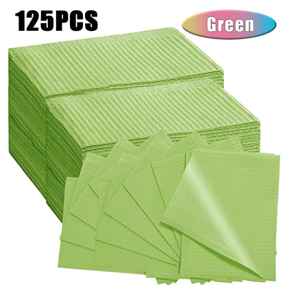 5-125pcs Disposable Waterproof Tattoo Bibs 10 Colors Tattoo Clean Wipes Pad Table Covers Patient Dental Napkins Accessories