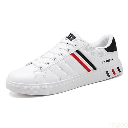 Casual board shoes för herr – platt sula och mångsidigt utseende
