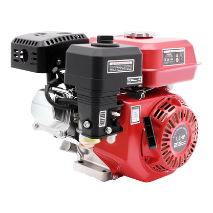 212cc 4,0kW 7,5hk luftkyld bensinmotor, 3600 varv/min snörnstart bensinmotor