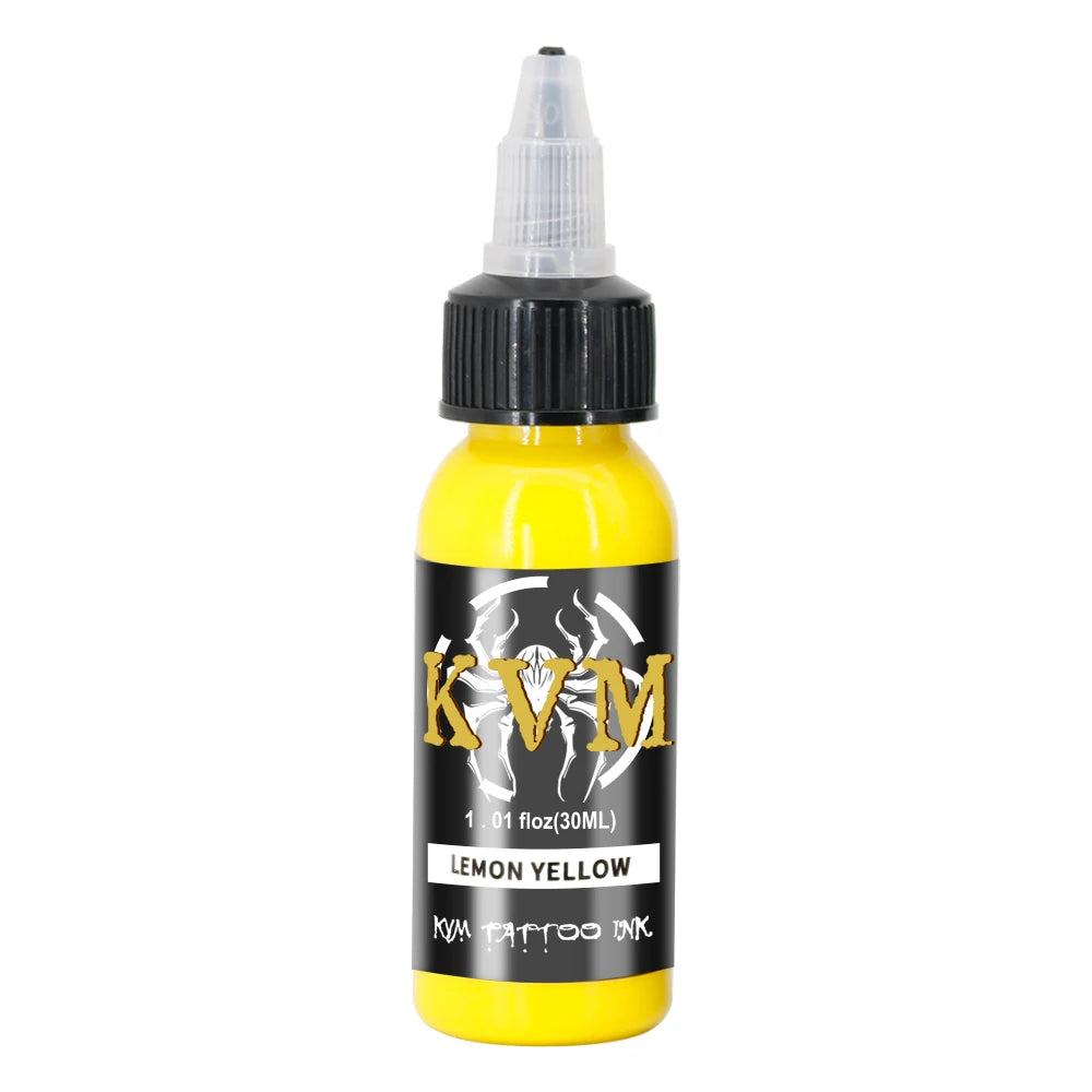 KVM 30ml/1oz 14-colors Tattoo Ink Pigment Body Art Tattoo Kits Professional Beauty Paints Makeup Tattoo Supplies Semi-permanent