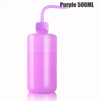500/250ml Tattoo Wash Bottle 5 Colors Rinse Spray Bottle Economical Plastic Squeeze Clean Bottles for Medical Labs Tattoo Supply