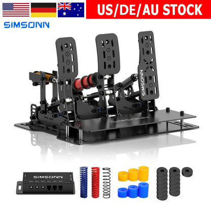 SIMSONN Plus X Sim Racing Simulator Pedal PC Simracing Pedals Support VAM Series Vibration Motor Driving Game Accessories