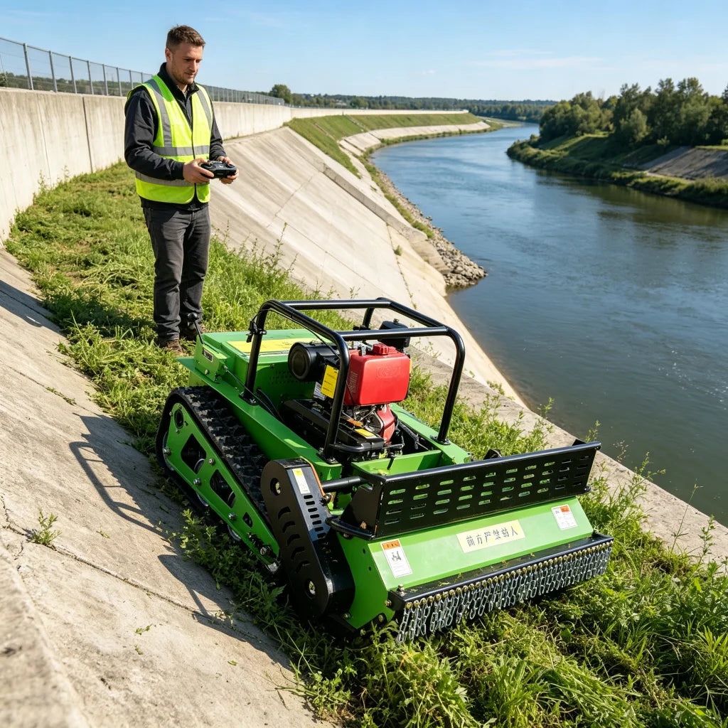 Fjärrstyrd gräsklippare med 1000 mm klippbredd