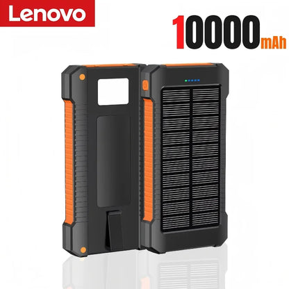 Lenovo 200000mah Solar Power Bank Portable Large Capacity Super Fast Charging Outdoor External Battery For iPhone Samsung Huawei