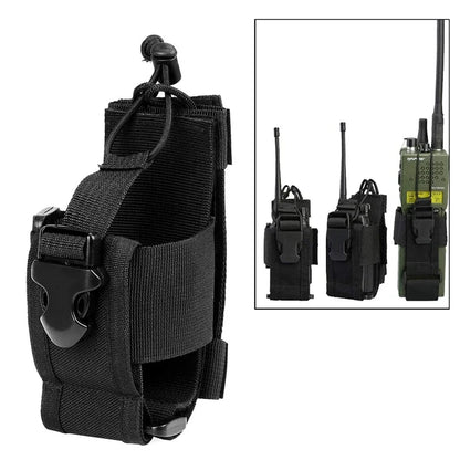 Justerbar radioficka med MOLLE-fäste för walkie-talkie