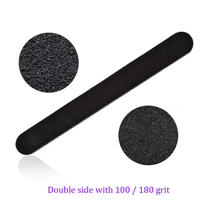 5Pcs Emery Board Nail Files, Straight Sandpaper Files for Nail Art DIY Manicure