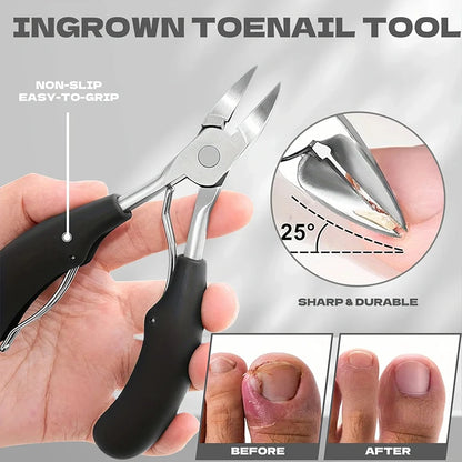 7pcs Nail Clippers Manicure Tool Set, with Portable Travel Case, Cuticle Nippers And Cutter Kit, Portable Nail Clippers