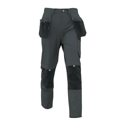 Spring And Autumn Elastic Work Pants Repair Workshop Wear Resistant Reinforced Multi Pocket Welding Pants