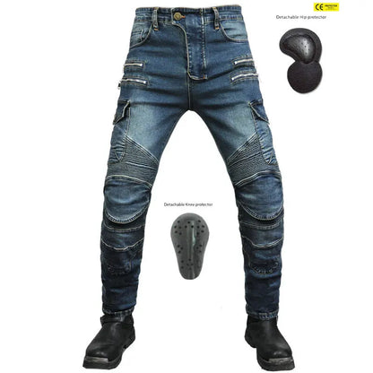 Motorcykelbyxor med skyddsutrustning