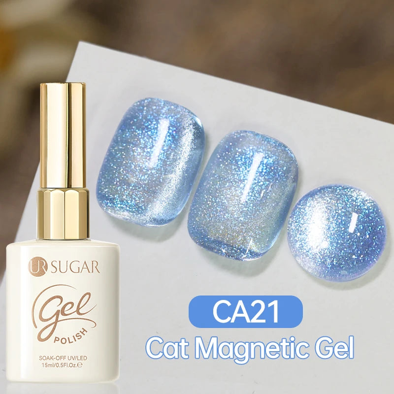 UR SUGAR 15ml Cat Magnetic Gel Nail Polish 30 Colors Semi Permanent Magnetic Gel UV/LED Soak Off Painting Vanrish Design