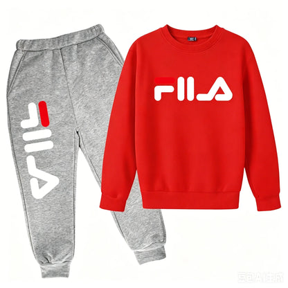 2025 Spring and Autumn Children's Boys and Girls Casual Sports Top + Pants 2-piece Girl Suit 3-14 Years Old Outdoor Jogging Suit