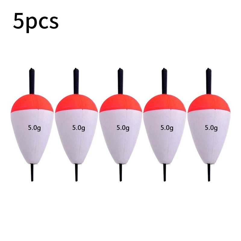 5pcs Foam Fishing Floats EVA Fish Floats Bait Fishing Buoys 2g/3g/5g/10g/15g/ 20g/35g/40g/60g Buoy Flotador Fishing Accessories