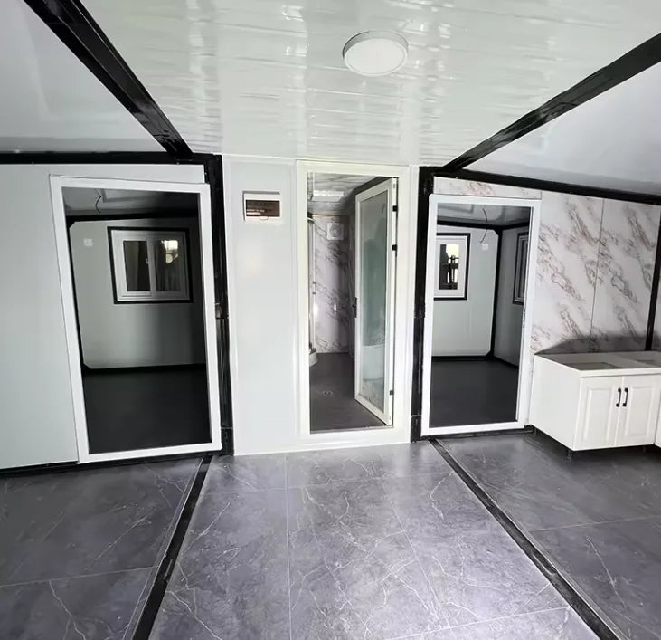 Expanderbart containerhus modulärt prefabricerat