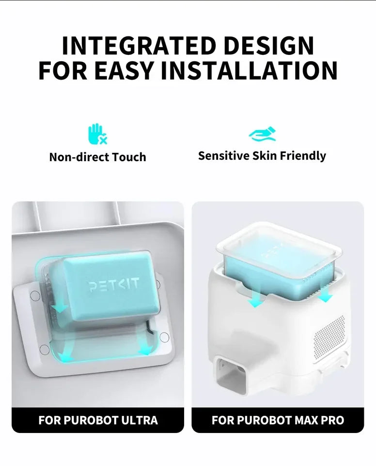 Petkit Pet Eliminator N60 Exclusive For PUROBOT Ultra Self-Cleaning Litter Box, Cat Toilet Odor Control(Pack Of 3)