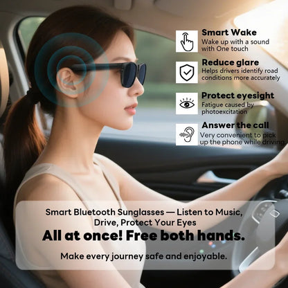Lenovo Remote Touch Control 8K AI Smart Glasses Bluetooth Wireless Sunglasses Photo Camera Recording Voice Assistant Translator
