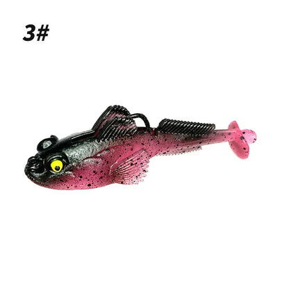 10g 13g 18g Goby Soft Lure T-tail Swim Bait Fishing Accessories Jump Fish Fishing Lures Pre Weighted Soft Lure
