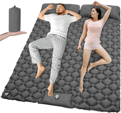 Uppblåsbar Campingmadrass T2312 – Extra Bred, Inbyggd Pump, TPU-Nylon, 8 Färger